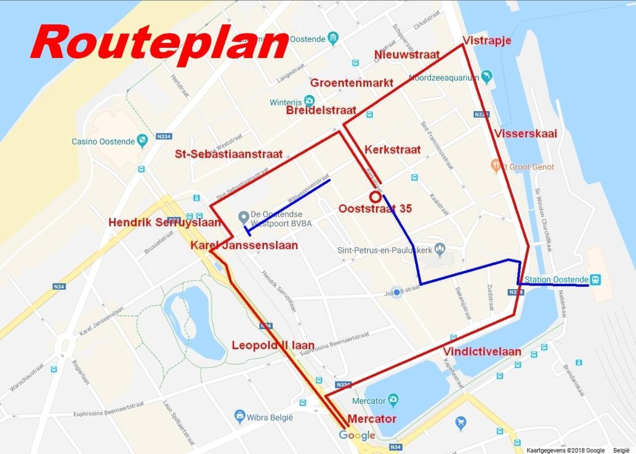 Vakantieappartement Emiel Centrum Oostende Met Garage Zewnętrze zdjęcie