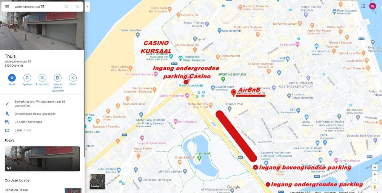 Vakantieappartement Emiel Centrum Oostende Met Garage Zewnętrze zdjęcie