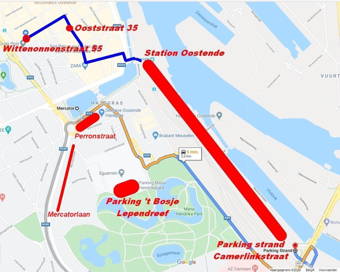 Vakantieappartement Emiel Centrum Oostende Met Garage Zewnętrze zdjęcie