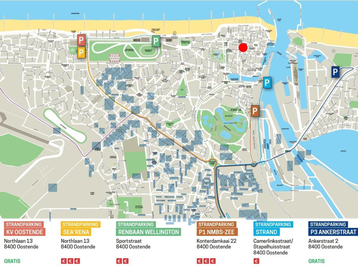 Vakantieappartement Emiel Centrum Oostende Met Garage Zewnętrze zdjęcie