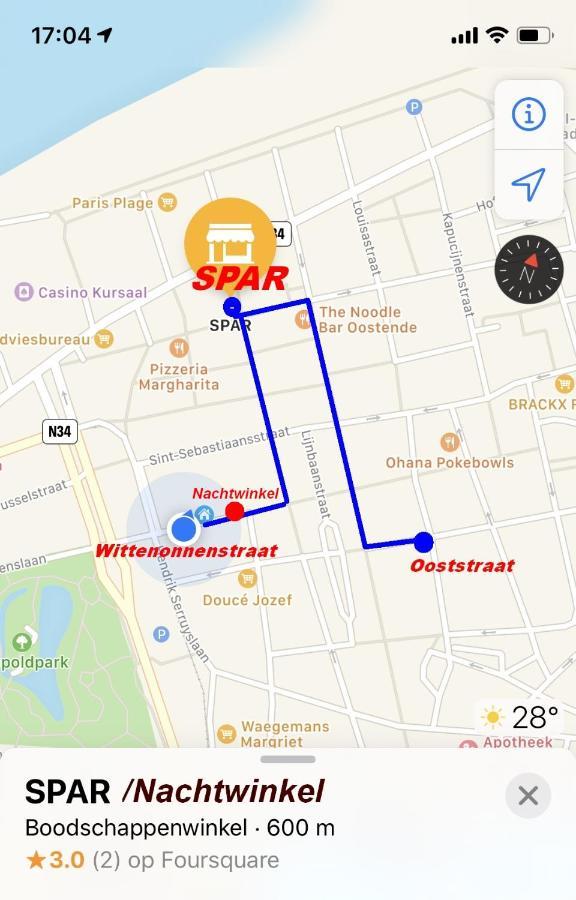 Vakantieappartement Emiel Centrum Oostende Met Garage Zewnętrze zdjęcie